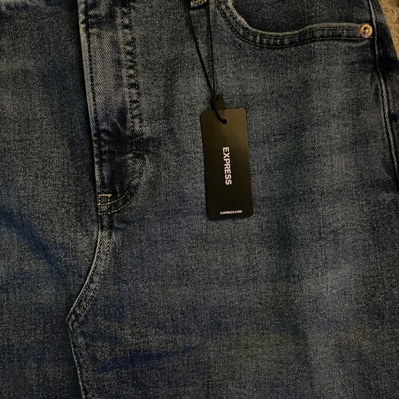 Express Denim Skirt - Picture 2 of 7